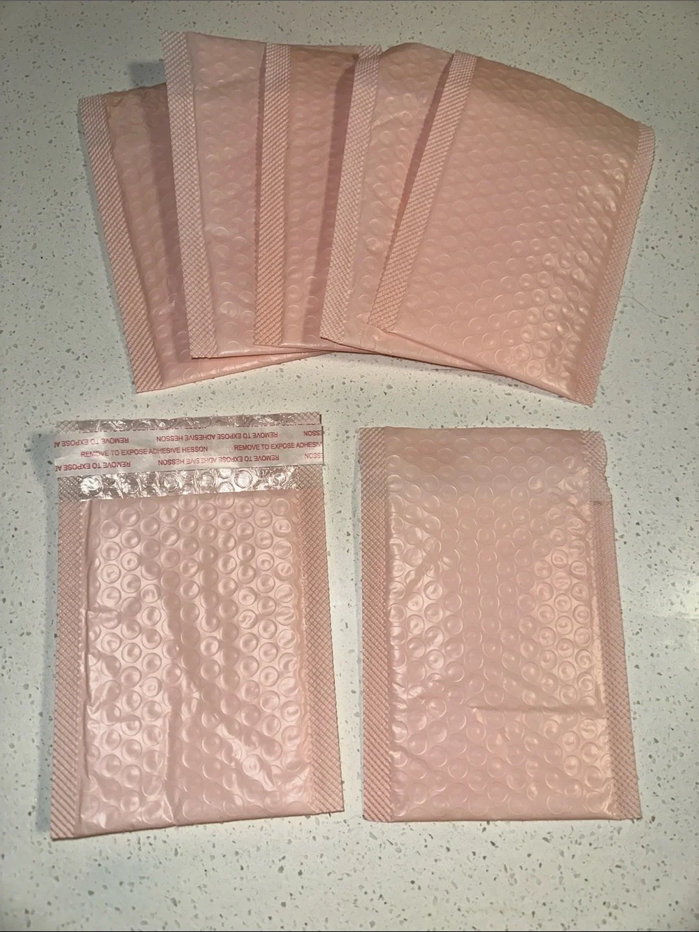 Pink Bubble Mailers - Protective Shipping Envelopes, 25/Pack, New
